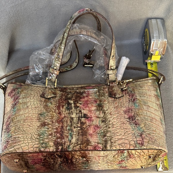 Brahmin Mini Asher Amethyst Melbourne Crossbody Tote Shoulder Bag New with Tags - Picture 11 of 16